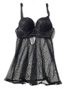 Babydoll Sensuel Lace y Dot Mesh Babydoll