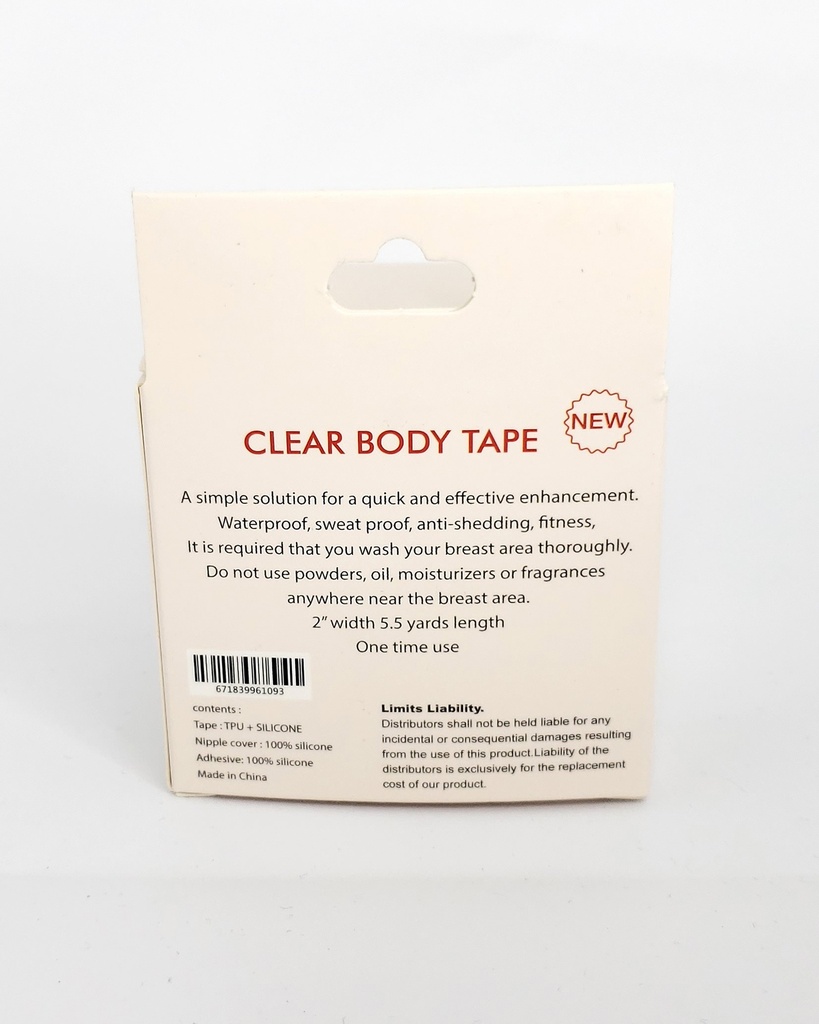 Clear Body Tape A Perfect Soluction For Any Garment