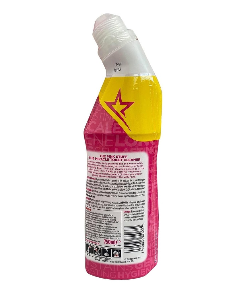 The Pink Stuff the miracle toilet cleaner 750ml 25.4oz
