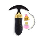 Vibrador de punto G para clítoris portátil con control remoto compatible con teléfono Miu (negro)