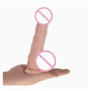 Dildo vibrador con copa de succion con control remoto