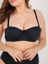 Brasier strapless liso con tiras removibles intimates