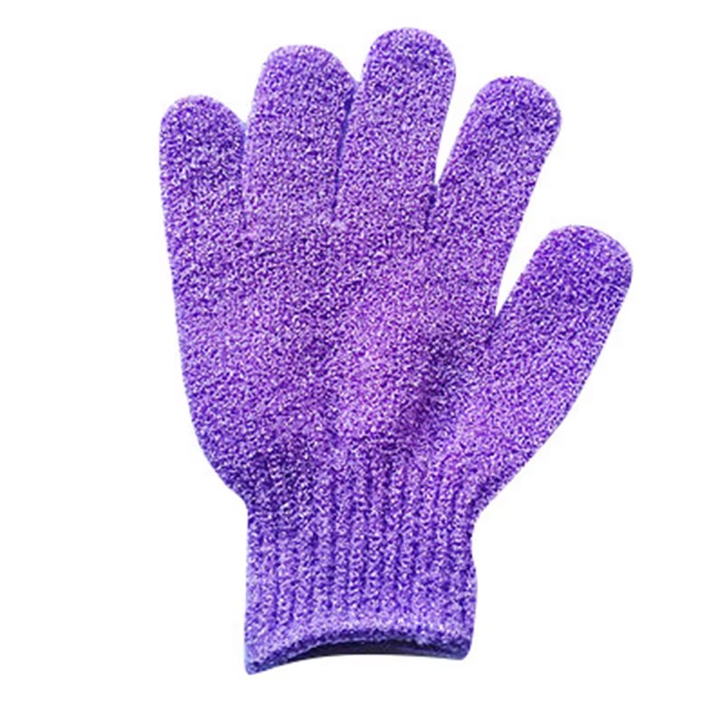 Guantes de baño de nailon de cinco dedos