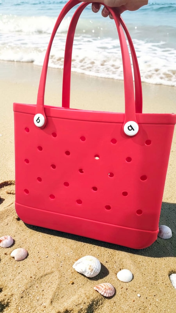 Cartera de Playa Tipo Crocs Mediana