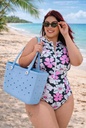 Cartera de Playa Tipo Crocs Mediana
