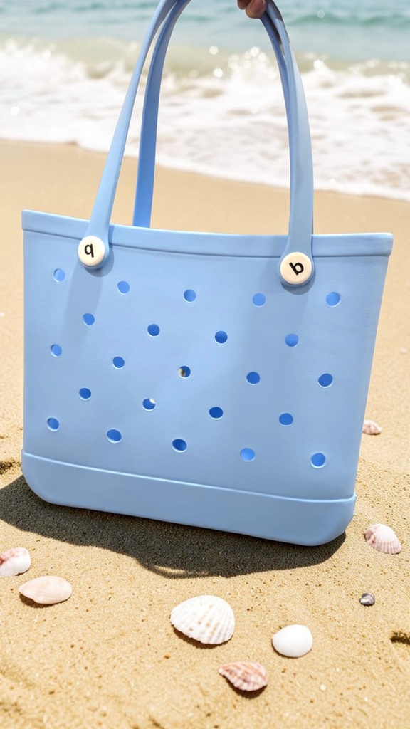 Cartera de Playa Tipo Crocs Mediana