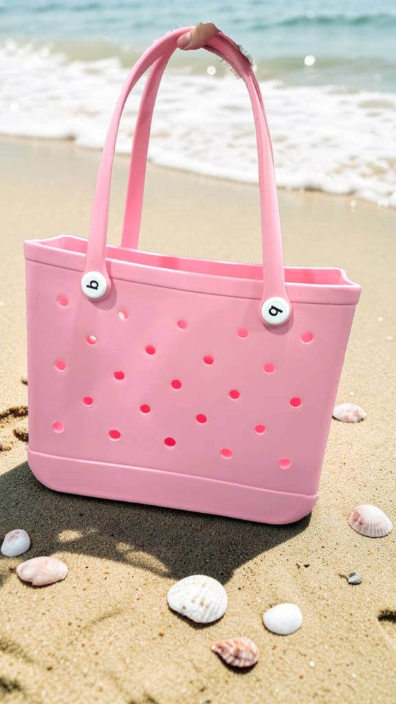 Cartera de Playa Tipo Crocs Mediana