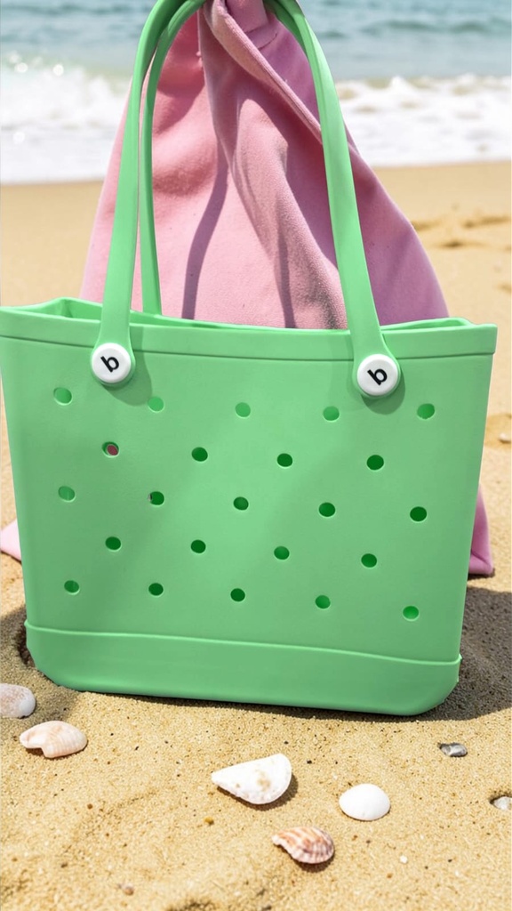 Cartera de Playa Tipo Crocs Mediana