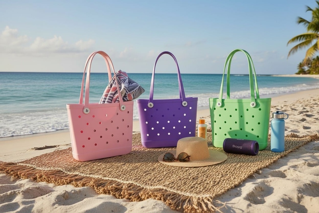 Cartera de Playa Tipo Crocs Mediana
