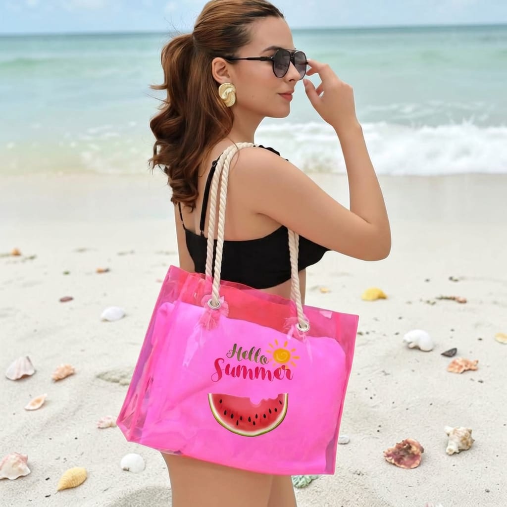 Bolso de verano transparente