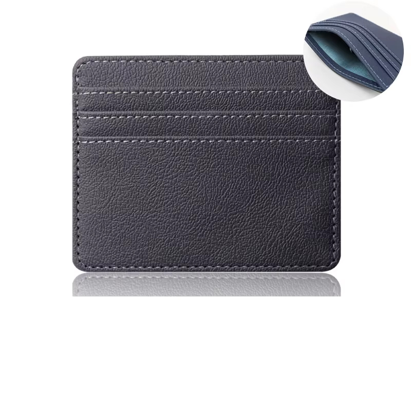 Tarjetero de cuero para hombre