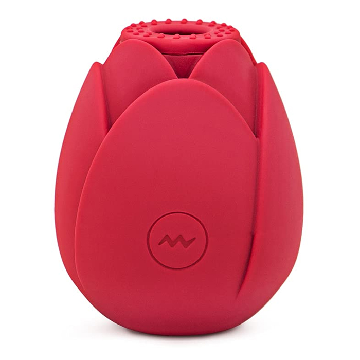 Vibrador estimulante en forma de rosa