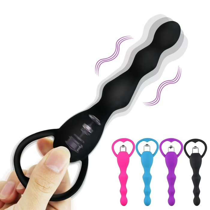 Vibrador anal de silicona