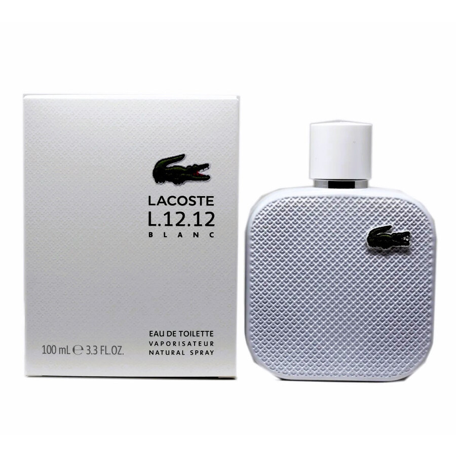 LACOSTE L.12.12 EAU BLANC (WHITE) MEN 3.4 OZ. EDT SP