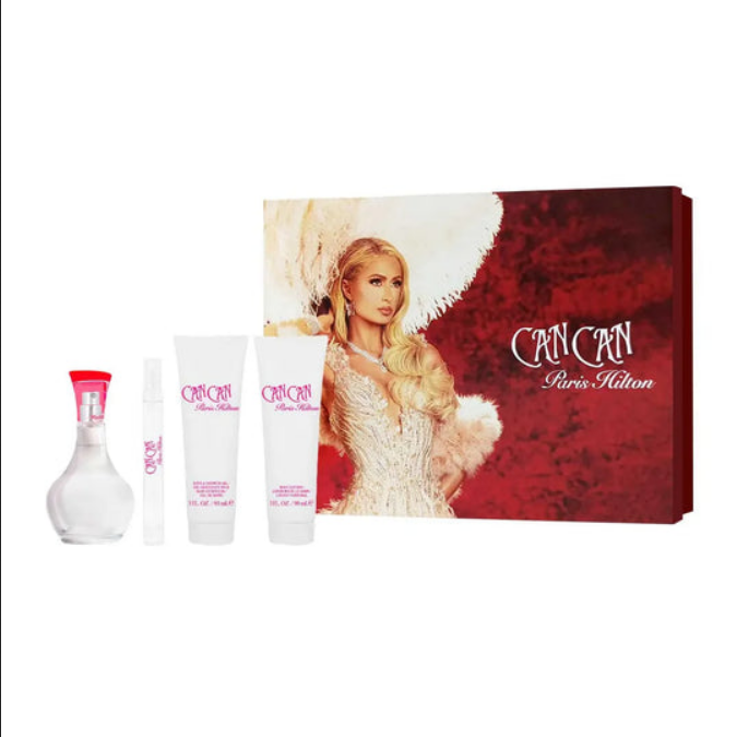 CAN CAN P.HILTON SET 4p 3.4oz W EDP