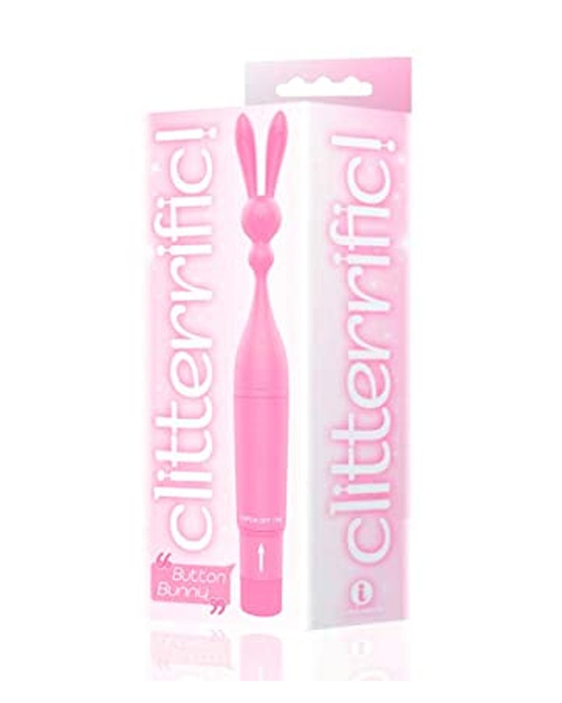 The 9's Clitterific! Button Bunny Clitoral Stimulator - Pink