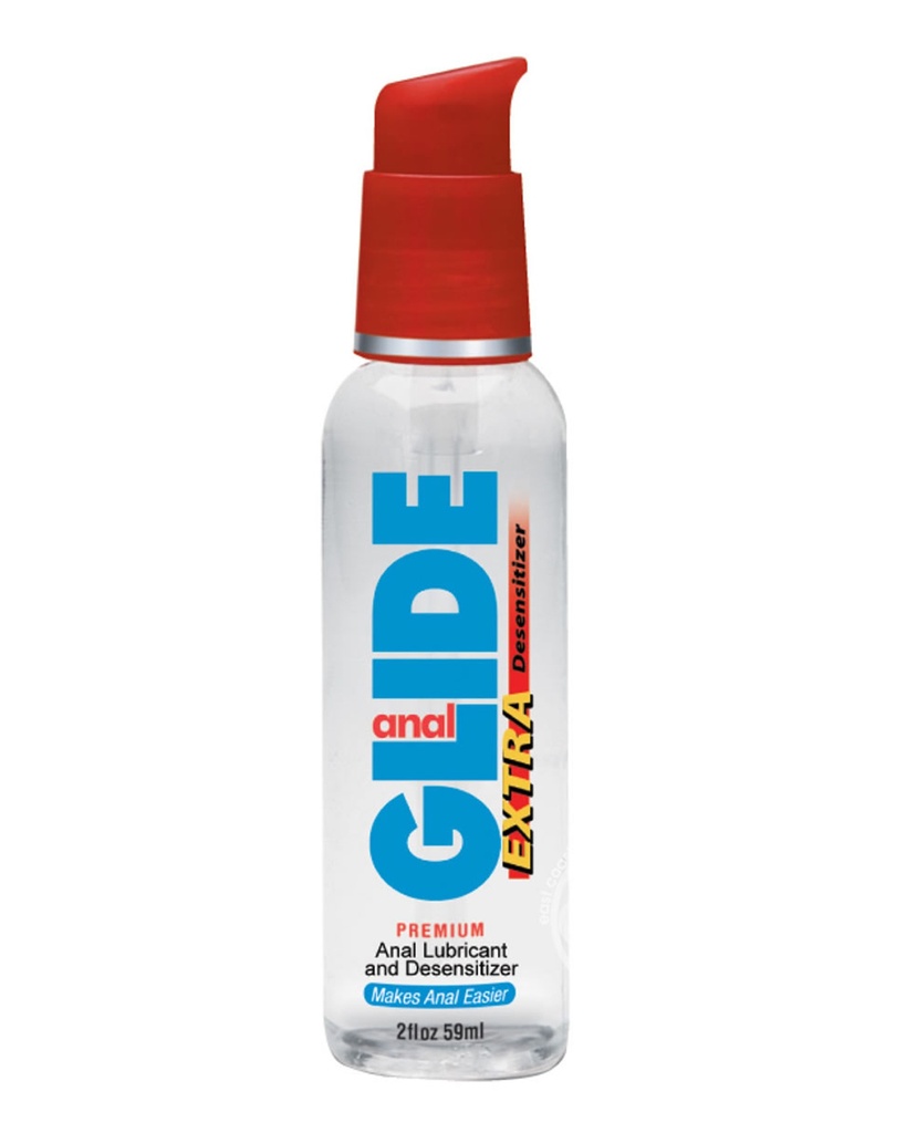 Anal Glide Extra Anal Lubricant &amp; Desensitizer - 2 oz Pump Bottle