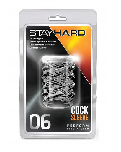 Blush Stay Hard Cock Sleeve 06 - Clear