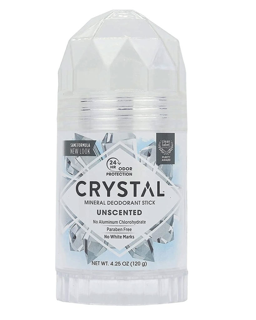 CRYSTAL Mineral Deodorant Stick - Desodorante mineral de  4.25 oz