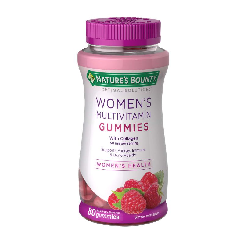 Nature Bounty multivitaminico en gomitas para ella - Raspberry - 80ct