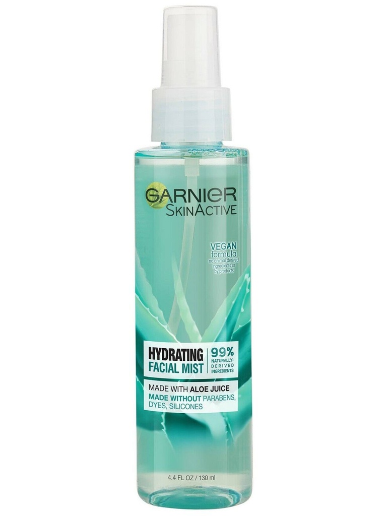 Garnier Aloe Spray  refrescante para el rostro de 4.4fl oz
