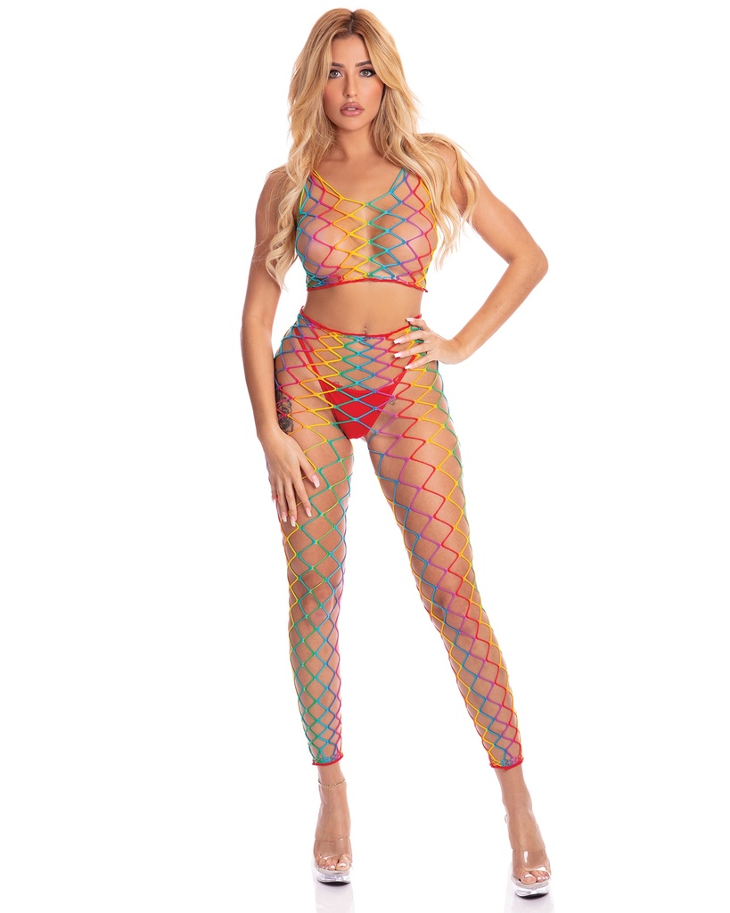 Roy g. biv 2pc bodystocking.