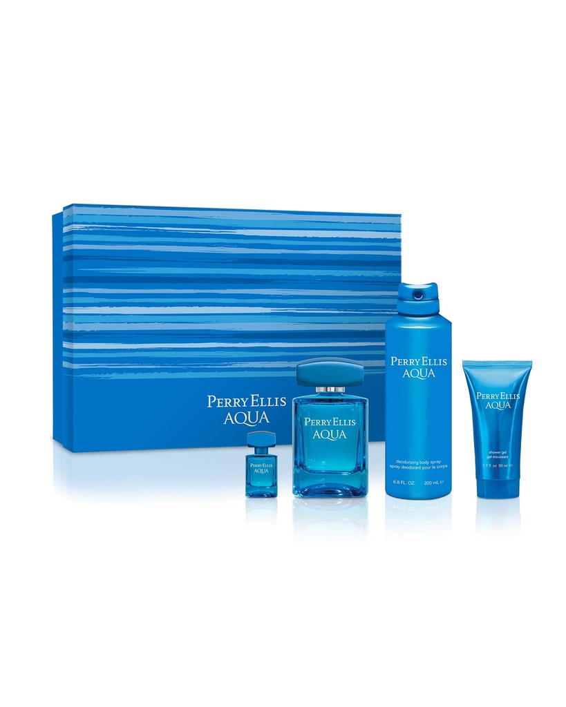 PERRY AQUA SET 4p 3.4oz M EDT SP