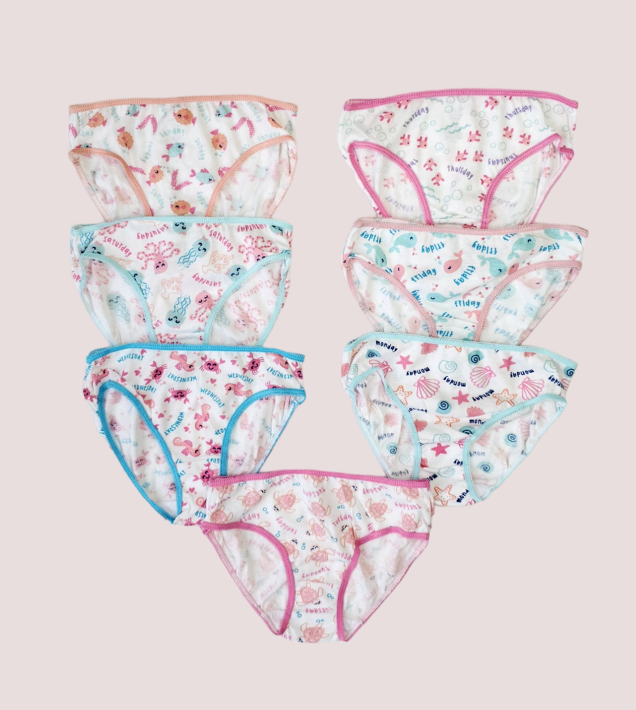 5Pack Panty Girl Hipsters Super Soft Cotton