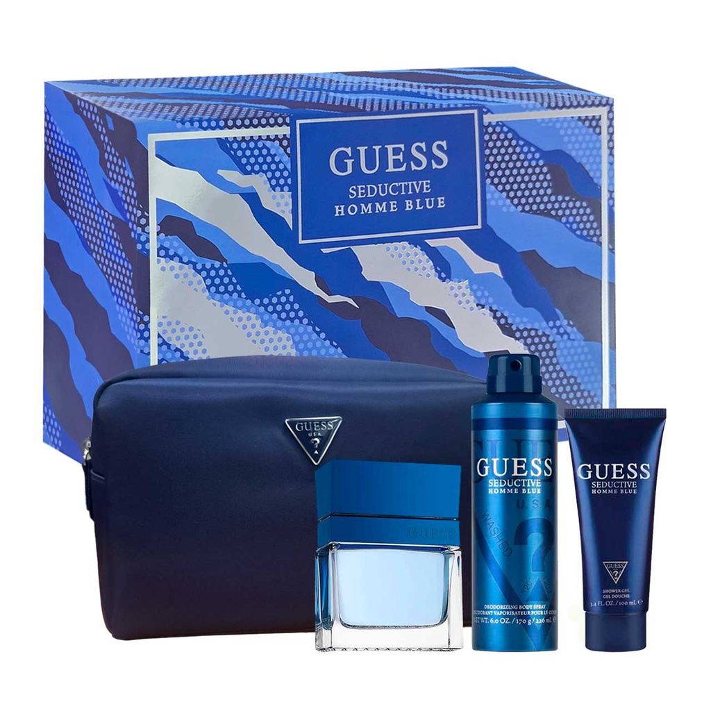 GUESS SEDUCTIVE BLUE 4p 3.4oz M EDT