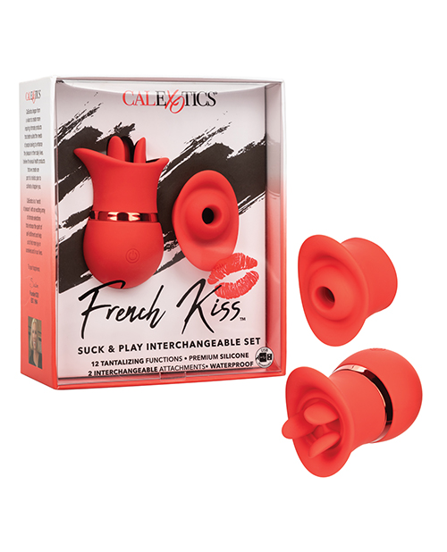 French Kiss Suck &amp; Play Interchangeable Set - Red