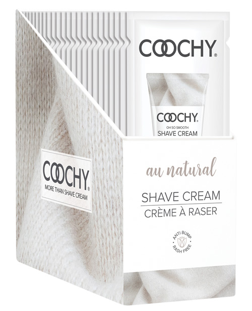 COOCHY Shave Cream - Au Natural Sobre