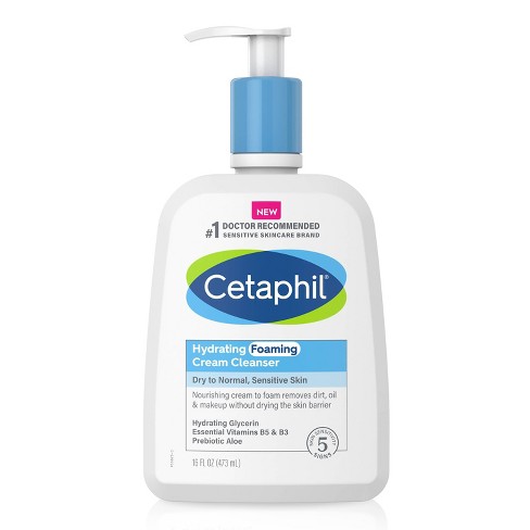 Cetaphil Cream to Foam Face Wash, Hydrating Foaming Cream Cleanser