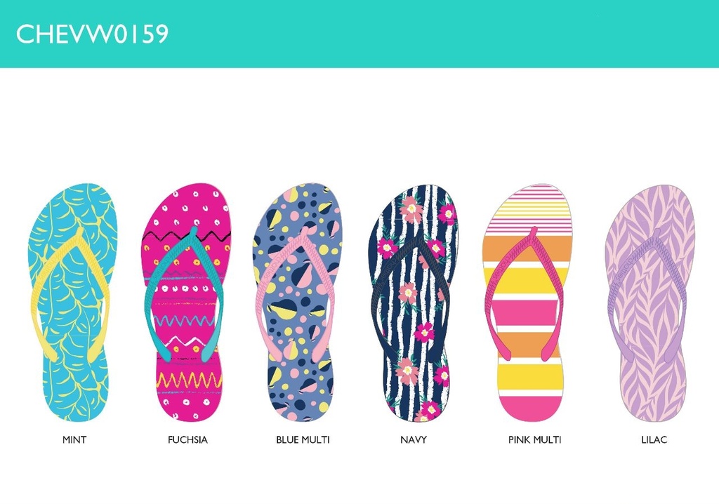 Womens Basic Flip Flops