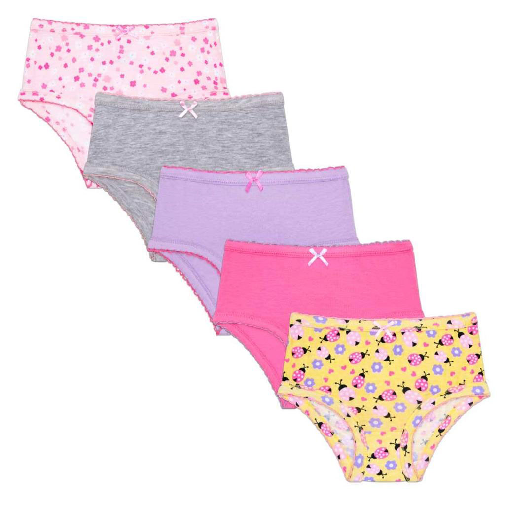5 Panties de algodÃ³n para niÃ±a