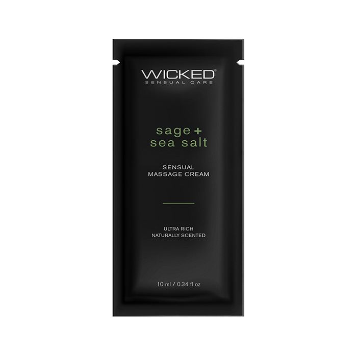 Wicked Sensual Care Sage &amp; Sea Salt Massage Cream  - .34 oz