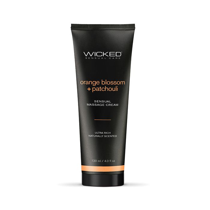 Wicked Sensual Care Orange Blossom &amp; Patchouli Massage Cream  - 4 oz