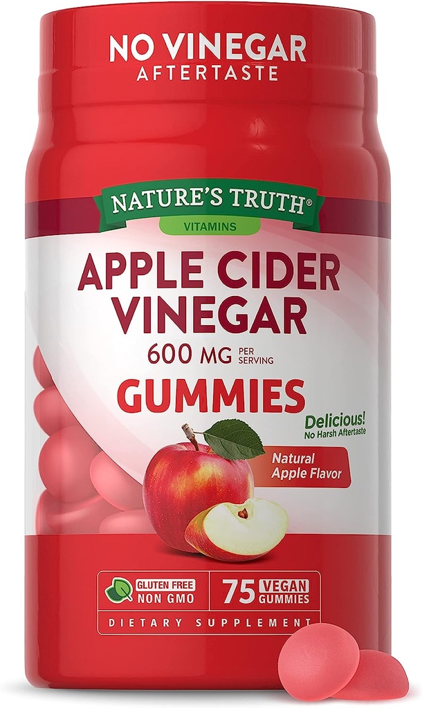 Nature's Truth Apple Cider Vinegar Gummies 600 mg, 75ct