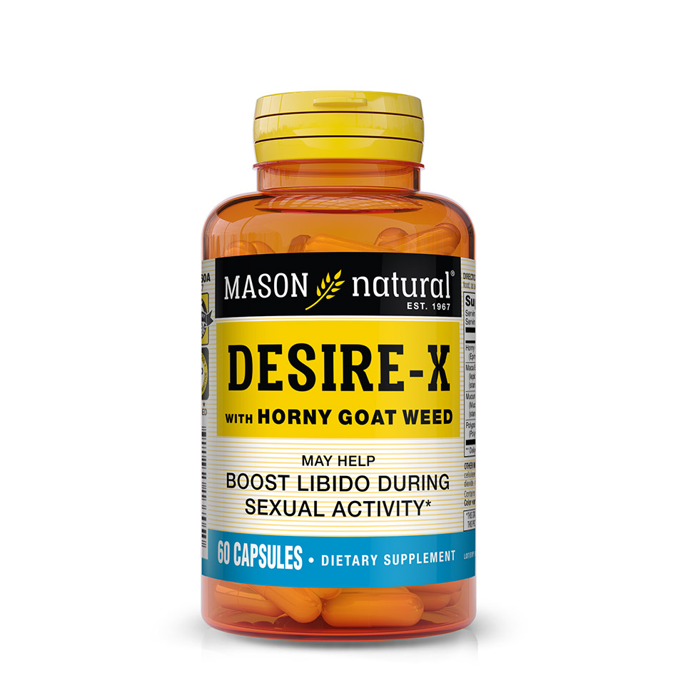 Mason Natural Desire-X with Horny Goat Weed Capsules 60ct