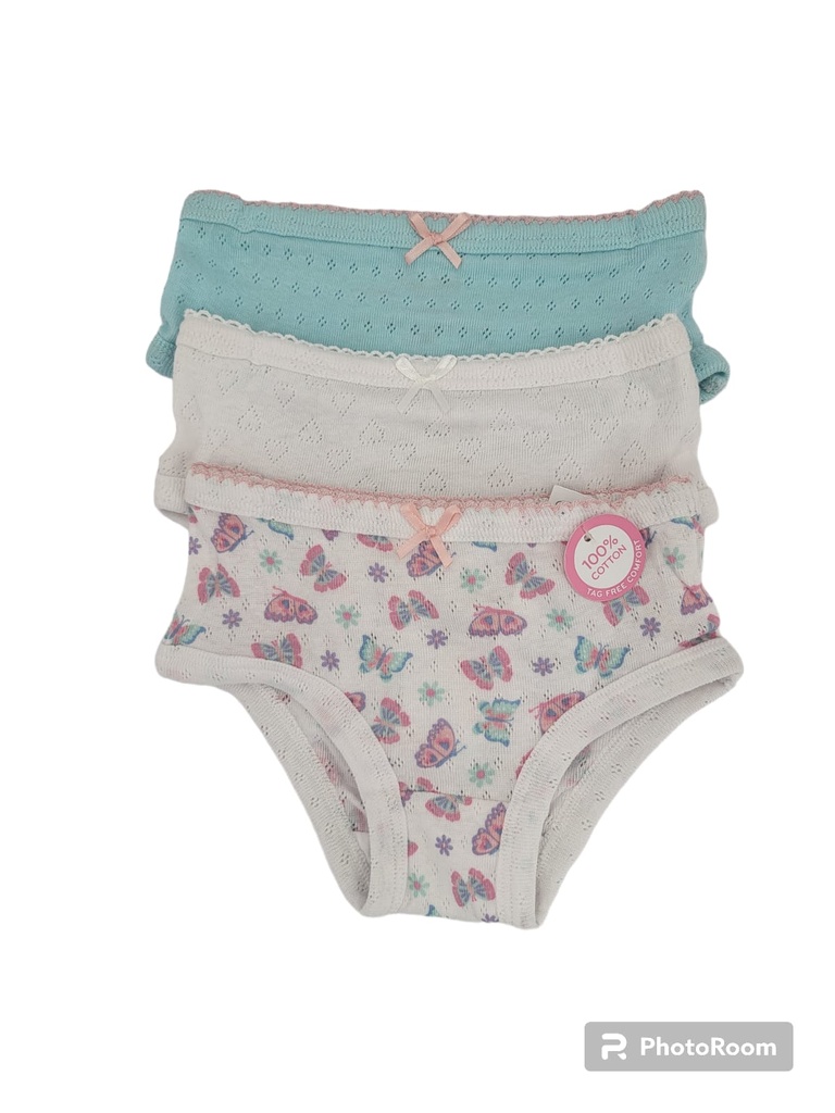 3  Panty de niÃ±a de algodÃ³n