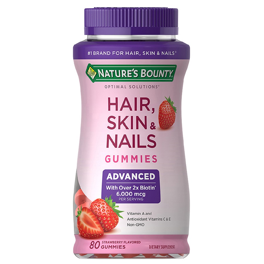 Nature Bounty Advanced Hair, Skin, Nails Gummies 80ct
