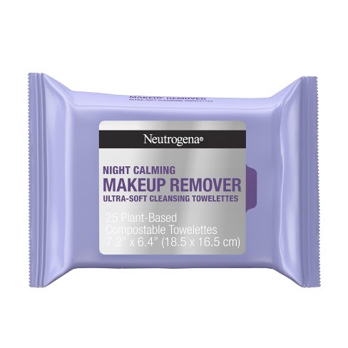 Neutrogena Makeup Remover Cleansing Towelettes and Face Wipes 25ct Night Calming