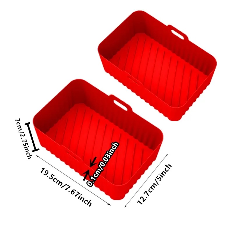Cubierta De Silicona Para Air Fryer 2 Pzs
