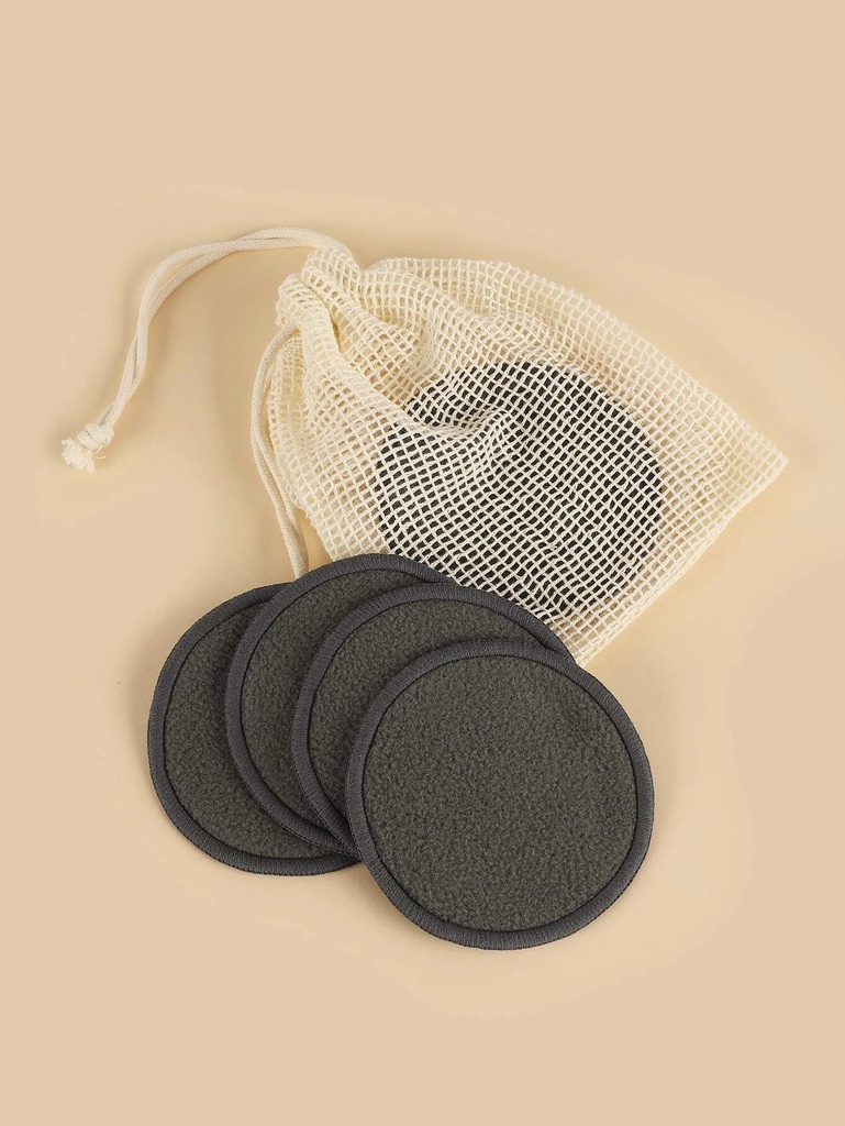 Esponja de Limpieza de Maquillaje Reutilizable con Bolsa para Lavar