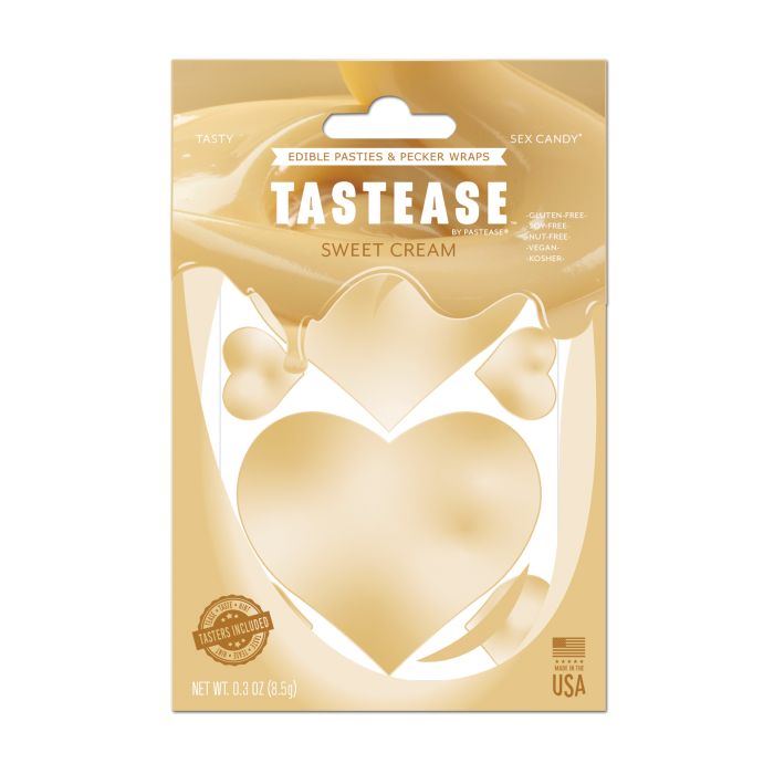 Pastease Tastease Edible Pasties &amp; Pecker Wraps - Sweet Cream O/S