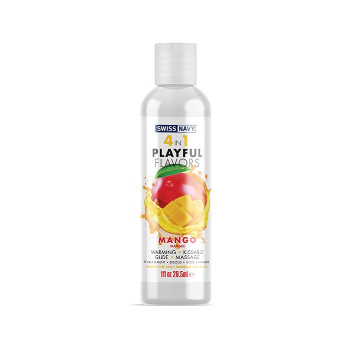 Swiss Navy 4 in 1 Playful Flavors Mango - 1 oz