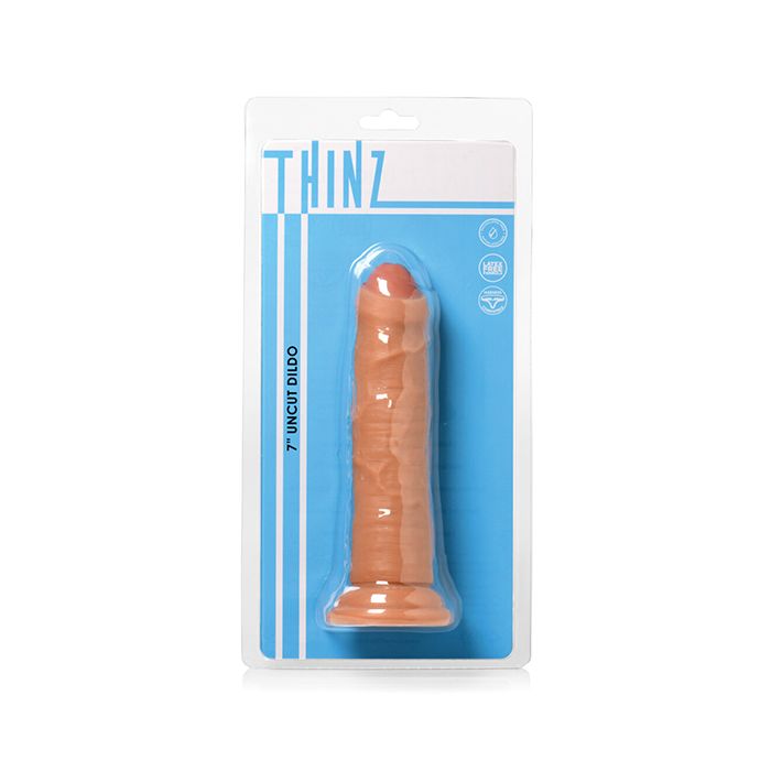 Curve Toys Thinz 7&quot; Uncut Dildo - Light