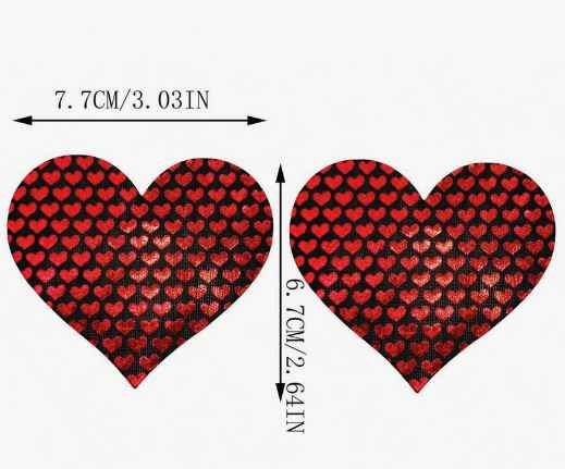 2 unids/set cubierta de pezÃ³n desechable en forma de corazÃ³n