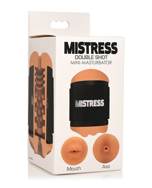 Curve Toys Mistress Double Shot Mini Masturbator Ass &amp; Mouth - Medium