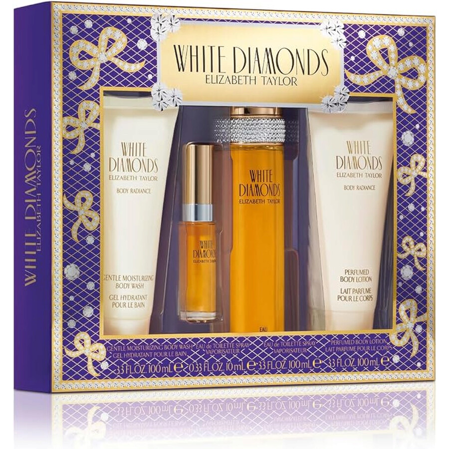 WHITE DIAMOND SET 4p 3.4oz W EDT
