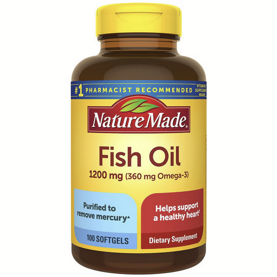 Nature Made Fish Oil 1200 mg Softgels 100ct